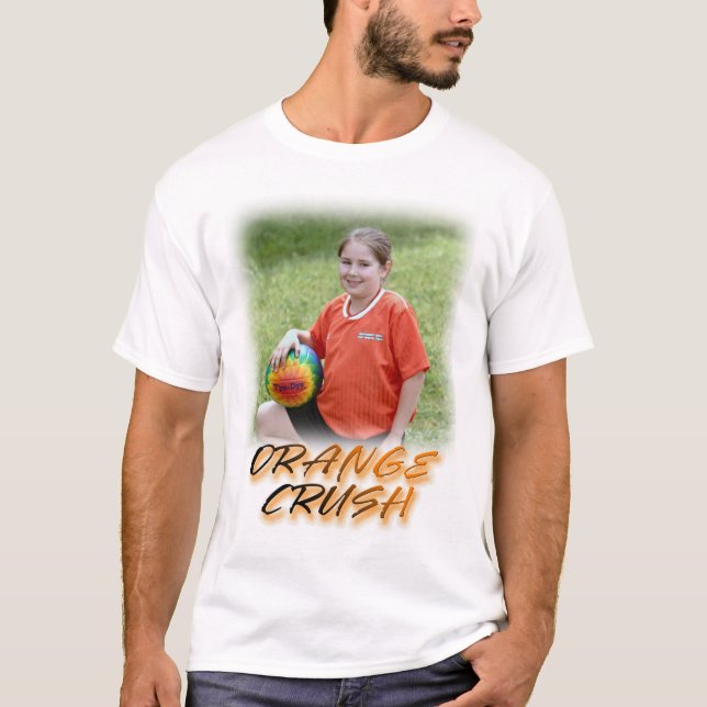Orange fruktdryck t-shirt (Framsida)