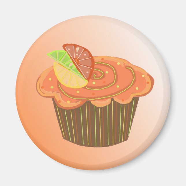 Orange Fruktkaka Magnet (Framsidan)