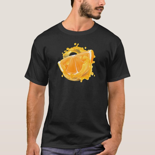 Orange Fruktlivsmedel 1 T Shirt (Framsida)