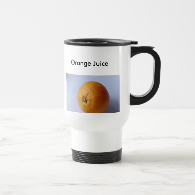 Orange fruktsaft, orange fruktsaft resemugg (Höger)