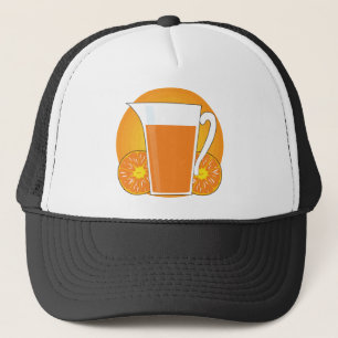 Orange fruktsaft truckerkeps
