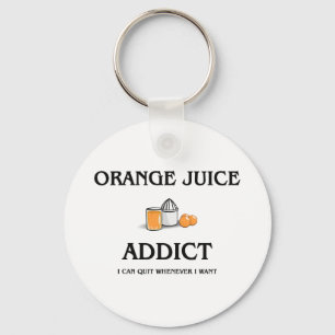 Orange fruktsaftknarkare nyckelring