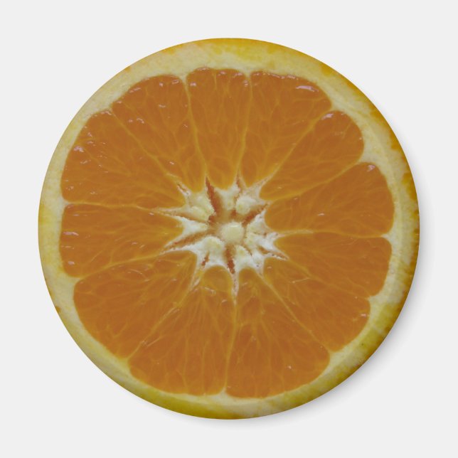 Orange Fruktsegmentmagnet Magnet (Framsidan)