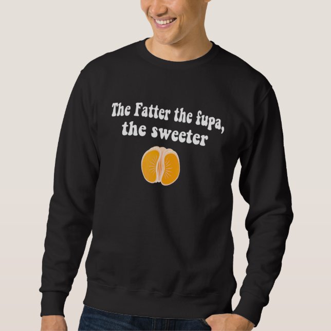 Orange: Fupa, sötaren Lång Ärmad Tröja (Framsida)