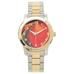 Orange Fury Fractal Armbandsur