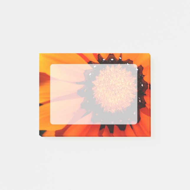 Orange Gazania Post-it Block (Framsida)