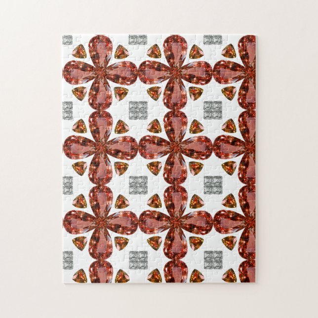 Orange Gemstone Diamond Art, Orange Pussel (Vertikal)