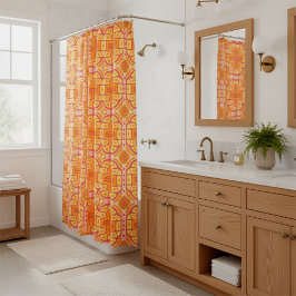 Orange Geometric Kor Stil