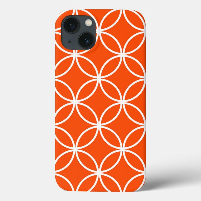 Orange geometrisk design överlappande cirklar (Baksida)