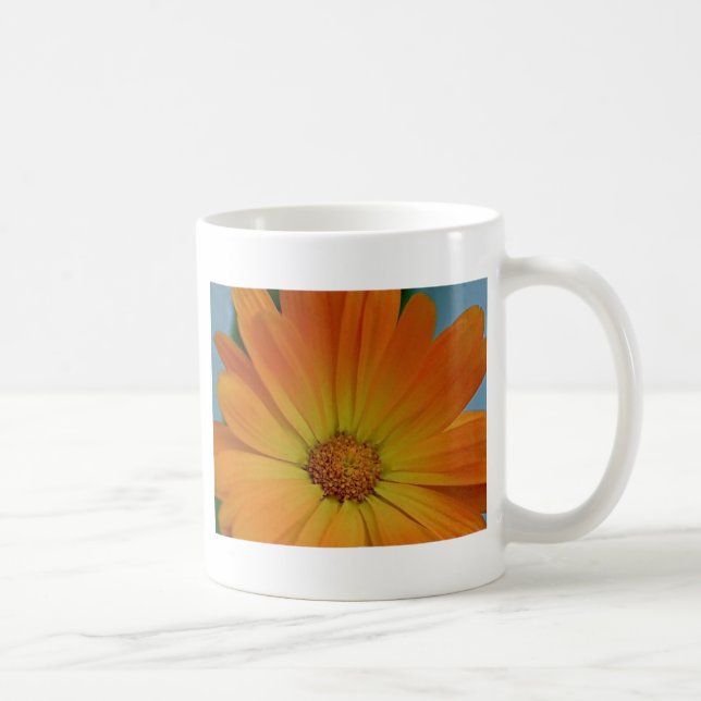 Orange Gerber Daisy Kaffemugg (Höger)