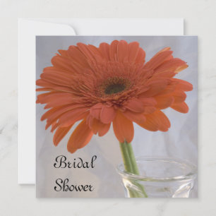 Orange Gerber Daisy Möhippa Inbjudningar