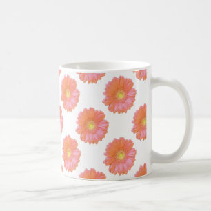 Orange gerbera daisy kaffemugg