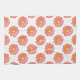 Orange gerbera daisy kökshandduk