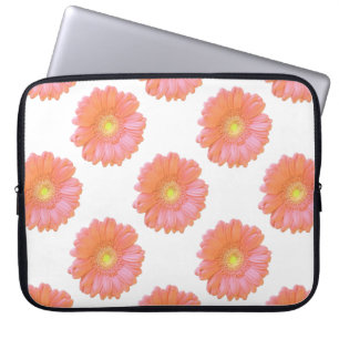 Orange gerbera daisy laptop fodral