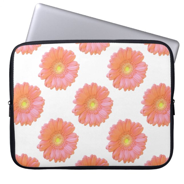 Orange gerbera daisy laptop fodral (Framsidan)