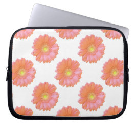 Orange gerbera daisy laptop sleeve