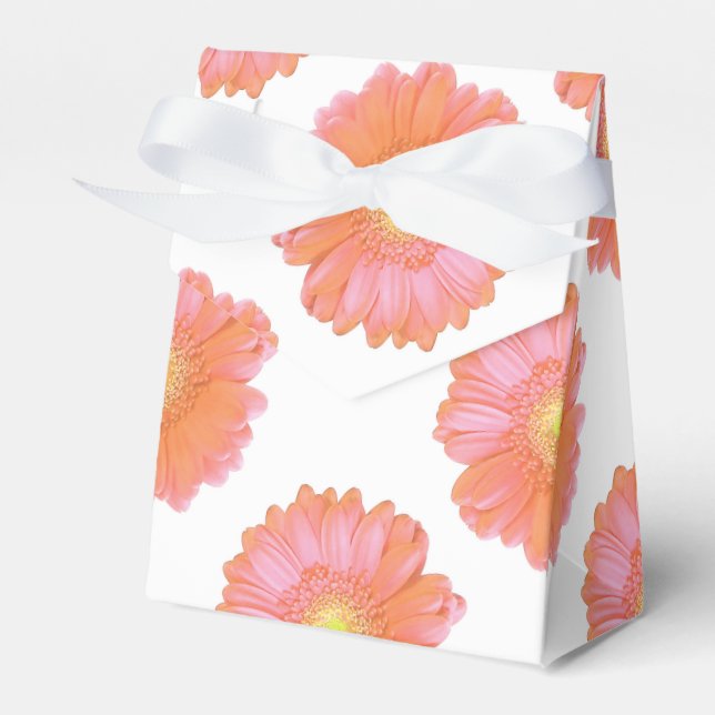 Orange gerbera daisy presentaskar (Framsidan Sidan)