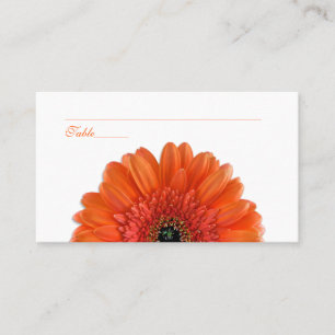 Orange Gerbera Daisy:s särskilda platskort Placeringskort