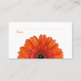 Orange Gerbera Daisy:s särskilda platskort Placeringskort