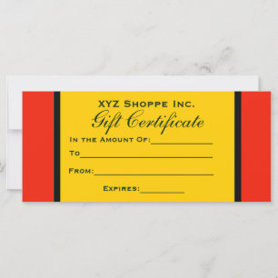 Orange Gift-certifikat