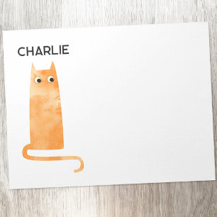 Orange Ginger Cat-Personlig Anteckningsblock