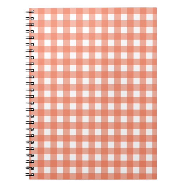 Orange gingham anteckningsbok (Framsidan)