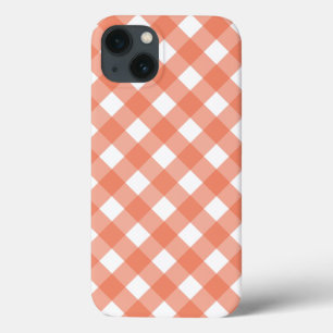 Orange gingham Case-Mate iPhone-fodral