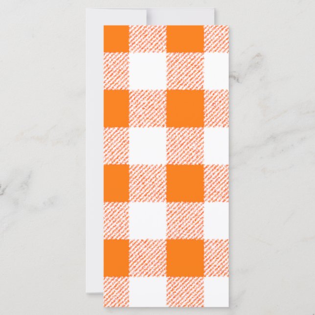 Orange Gingham Check Mönster (Framsida)