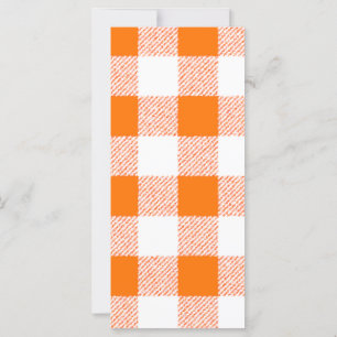 Orange Gingham Check Mönster