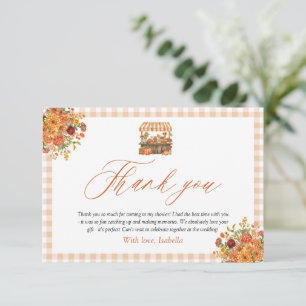 Orange Gingham Fresh Off The Market Tacksam Kort