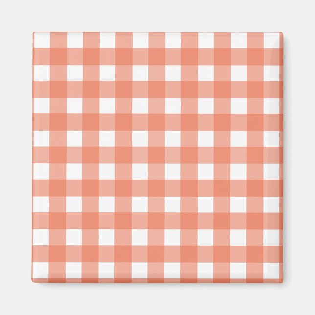 Orange gingham magnet (Framsidan)