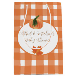 Orange Gingham Pumpkin Baby Shower