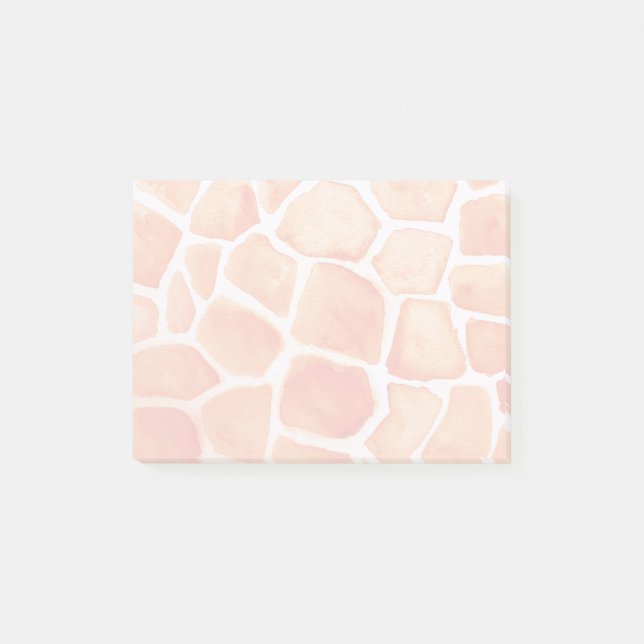 Orange Giraffe Animal Print Post-it Block (Framsida)