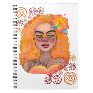 Orange Girl Notebook Anteckningsbok