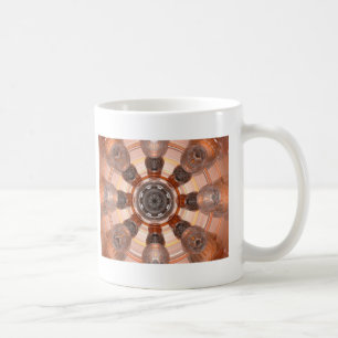 Orange glas kaffemugg