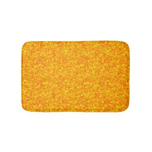 Orange Glitter och Sparkles Mönster Badrumsmatta