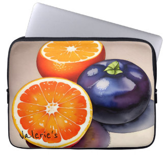 Orange Glöd Akvarell Laptop Fodral