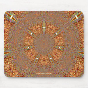 Orange glöd Mousepad för Snowflake Musmatta