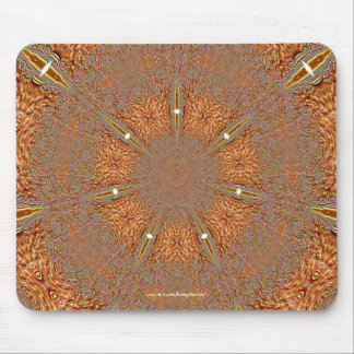 Orange glöd Mousepad för Snowflake Musmatta