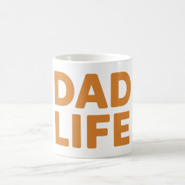 Orange Glow Fars dag i Pappa med fetstil Kaffemugg