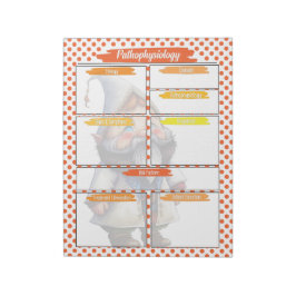 Orange Gnome Nursing - Pathofysiologimall Anteckningsblock