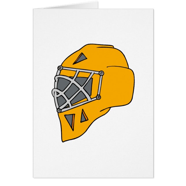 Orange Goaliehjälm OBS Kort (Framsidan)