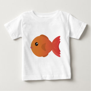 Orange Goldfish Tecknad Tröja