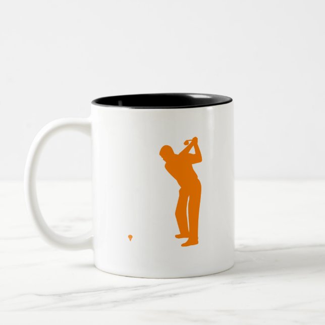 Orange Golf Två-Tonad Mugg (Vänster)