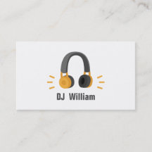 Orange Grå Hörlurar DJ Diskjockey