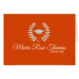 Orange Grad Tackkort (4,25 x 5,5 tum), kort