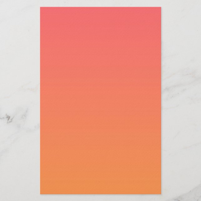 Orange Gradient Brevpapper (Framsida)