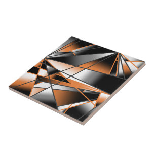 Orange Gradient Färg Fyllning Mekanisk Design Kakelplatta
