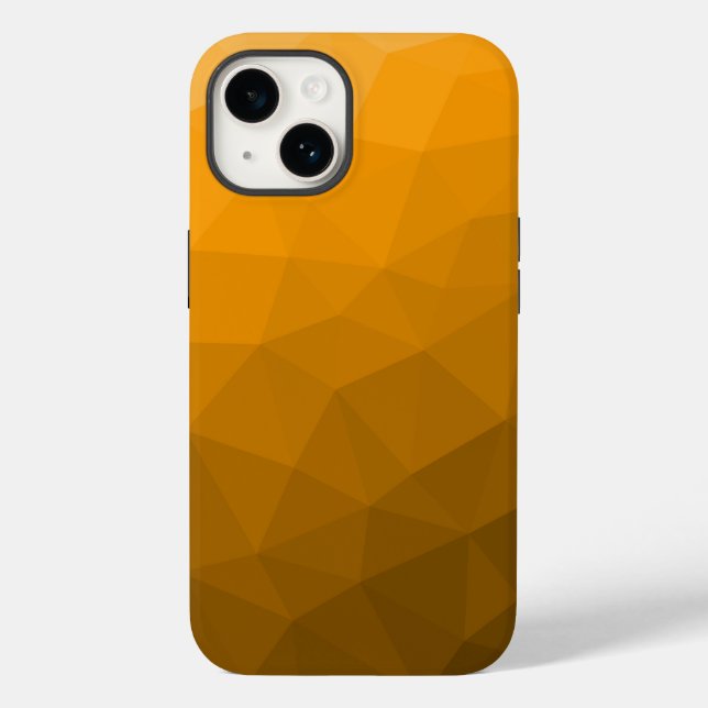 Orange gradient geometriskt nätmönster (Baksida)
