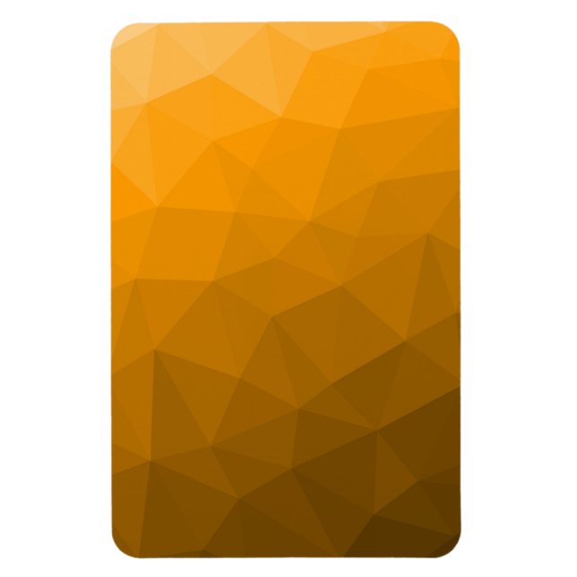 Orange gradient geometriskt nätmönster magnet (Vertikal)